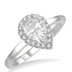Parkplace Jewelers Pear Shape Halo Diamond Engagement Ring 260L5PPFHWG-LE