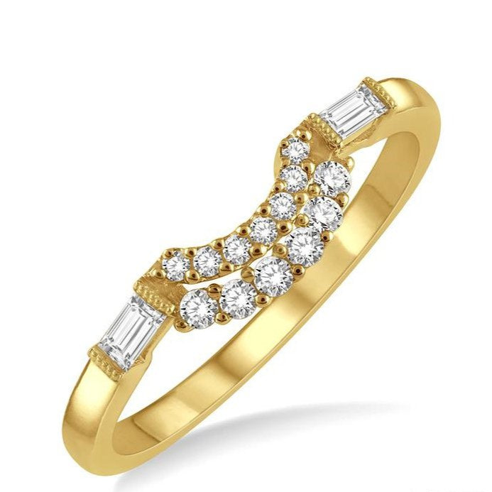 Parkplace Jewelers Curved Diamond Wedding Band 30497PPFHYG