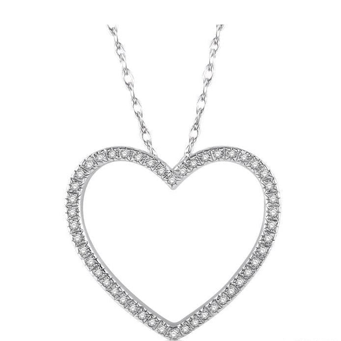 Parkplace Jewelers Heart Shape Diamond Pendant 93838PPTSPDWG