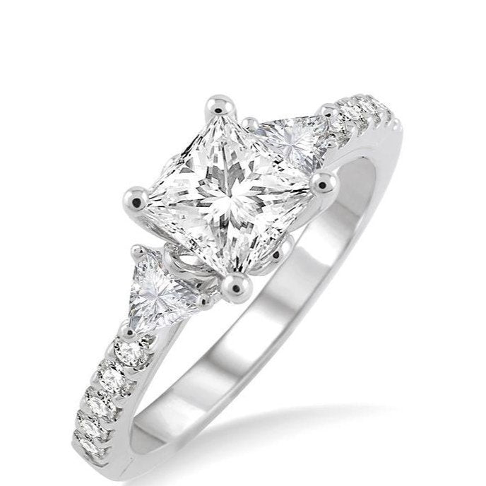 Parkplace Jewelers Princess Shape Semi-Mount Diamond Engagement Ring 23743PPPRPL-SM