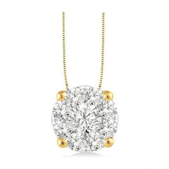Parkplace Jewelers Round Shape Lovebright Essential Diamond Solitaire Pendant 91752PPFVPDYW
