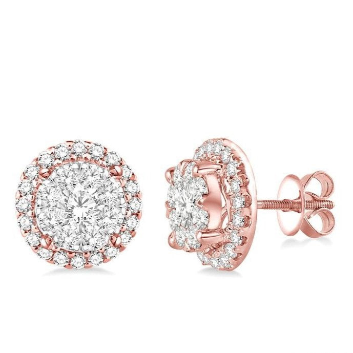 Parkplace Jewelers Round Shape Halo Lovebright Essential Diamond Earrings 94910PPFVERPW-2.00