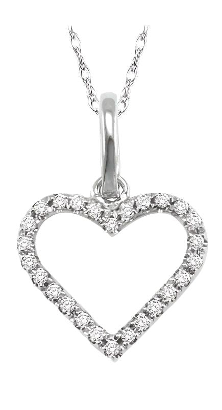 Parkplace Jewelers Heart Shape Diamond Pendant 93698PPTXPDWG