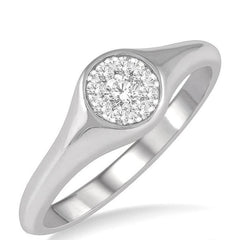 Parkplace Jewelers Round Shape Lovebright Essential Diamond Signet Ring 373M8PPFHWG