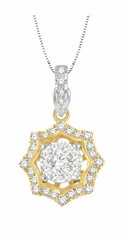 Parkplace Jewelers Round Shape Halo Lovebright Diamond Fashion Pendant 926A6PPFHPDWY