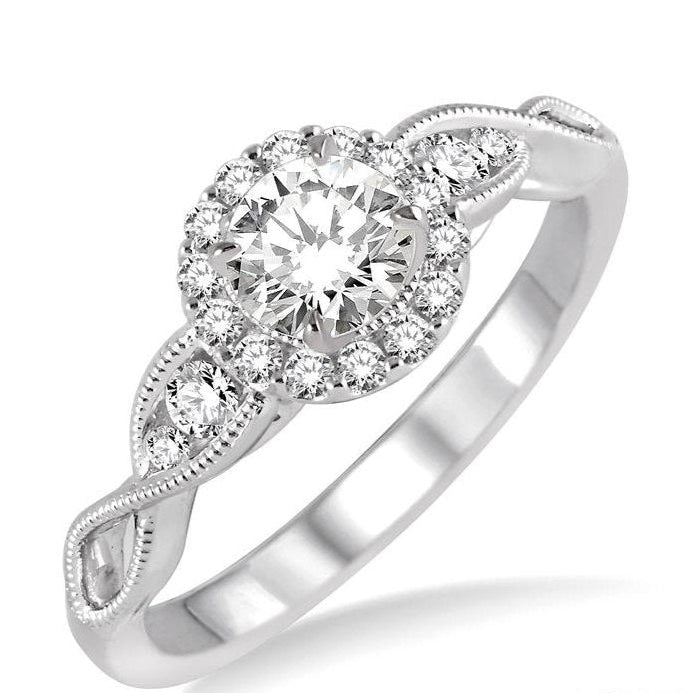 Parkplace Jewelers Round Shape Halo Diamond Engagement Ring 20993PPFHWG-LE