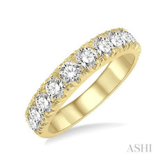 ASHI 11 Stone Diamond Wedding Band 33300PPFGYG-1.50