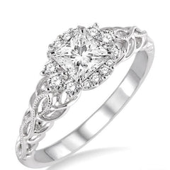 Parkplace Jewelers Princess Shape Halo Diamond Engagement Ring 15923PPFHWG-LE