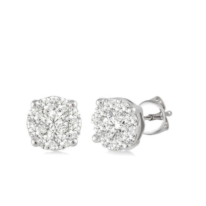 Parkplace Jewelers Round Shape Lovebright Essential Diamond Stud Earrings 91758PPFGERWG