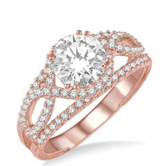 Parkplace Jewelers Round Shape Semi-Mount Diamond Engagement Ring 22133PPFRPG-SM