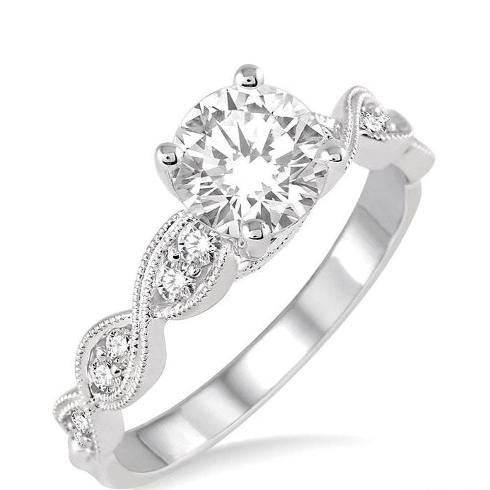 Parkplace Jewelers Round Shape Semi-Mount Diamond Engagement Ring 28206PPFVWG-SM
