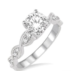 Parkplace Jewelers Round Shape Semi-Mount Diamond Engagement Ring 28206PPFVWG-SM