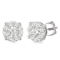 Parkplace Jewelers Round Shape Lovebright Essential Diamond Stud Earrings 91755PPFVERWG
