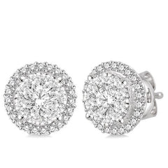 Parkplace Jewelers Round Shape Halo Lovebright Essential Diamond Earrings 94910PPFVERWG-3.00