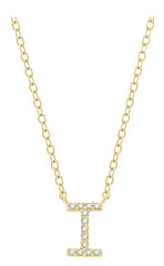 Parkplace Jewelers Block 'I' Initial Diamond Pendant 912F9PPTSPDYG-I
