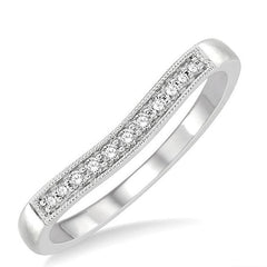 Parkplace Jewelers Curved Diamond Wedding Band 30368PPFGWG