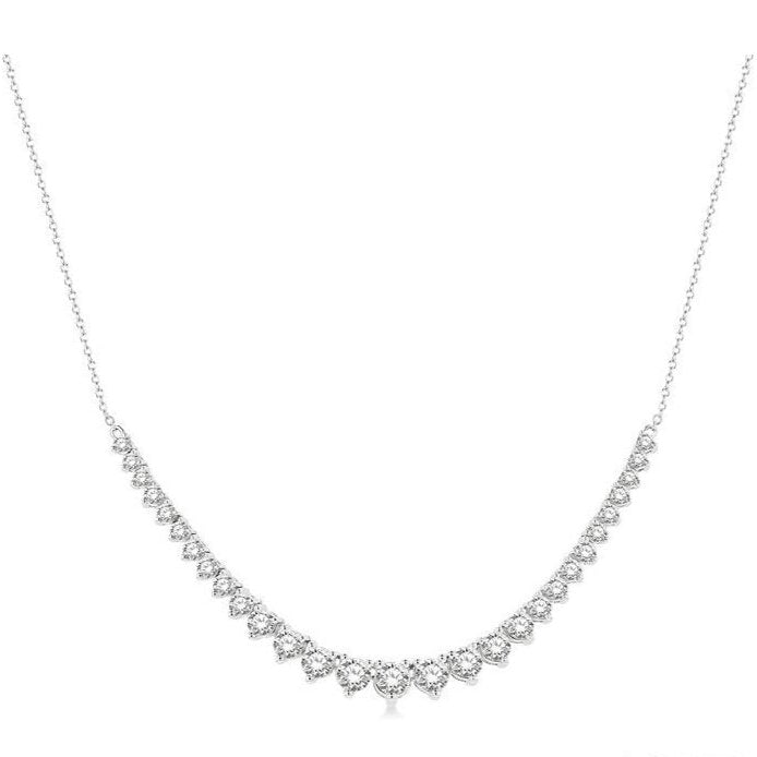 Parkplace Jewelers Graduated Diamond Smile Necklace 991H2PPFGNKWG