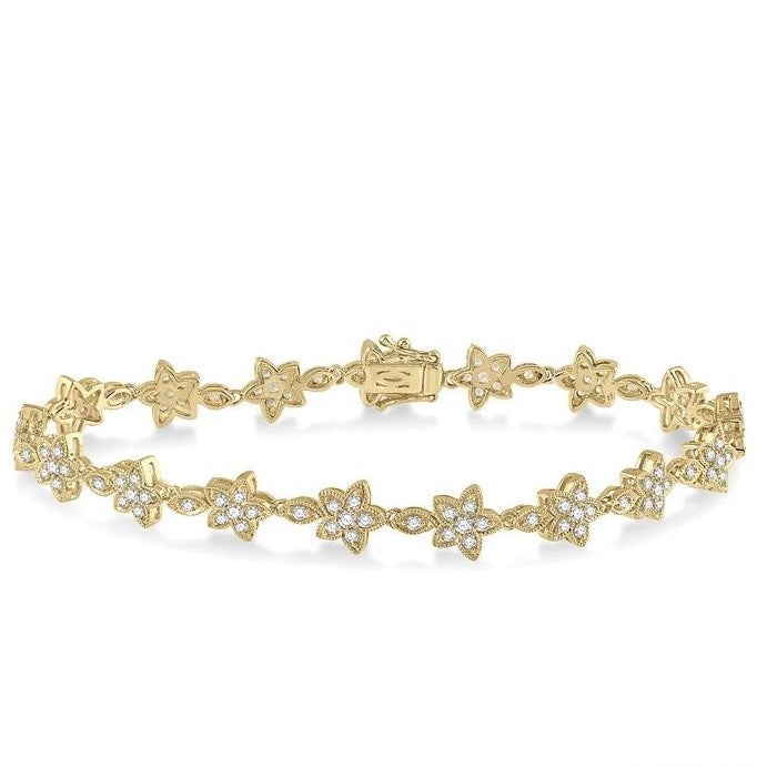 Parkplace Jewelers Flower Diamond Fashion Bracelet 70121PPFHYG