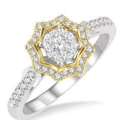 Parkplace Jewelers Round Shape Halo Lovebright Diamond Fashion Ring 157E5PPFHWY