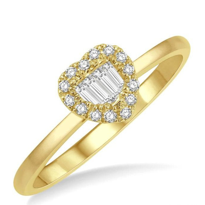 Parkplace Jewelers Stackable Heart Shape Halo Fusion Diamond Fashion Ring 365C7PPFGYG