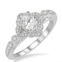 Parkplace Jewelers Oval Shape Diamond Engagement Ring 256F3PPFHWG-LE