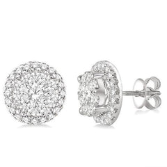 Parkplace Jewelers Round Shape Halo Lovebright Essential Diamond Earrings 94910PPFVERWG-2.00