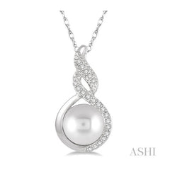 ASHI Pearl & Diamond Fashion Pendant 56889PPTSPDWG