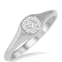 Parkplace Jewelers Cushion Shape Lovebright Essential Diamond Signet Ring 379M8PPFGWG