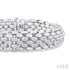 ASHI Silver Bold Diamond Fashion Bracelet 85337PPSSSLTB