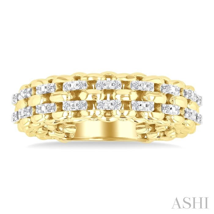 ASHI Gold Vermeil Bold Diamond Fashion Ring 85338PPSSSLRG-GV