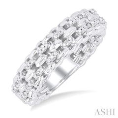 ASHI Silver Bold Diamond Fashion Ring 85338PPSSSLRG