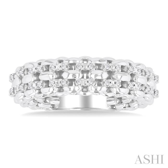 ASHI Silver Bold Diamond Fashion Ring 85338PPSSSLRG