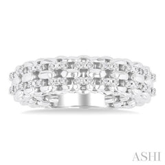 ASHI Silver Bold Diamond Fashion Ring 85338PPSSSLRG