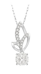 Parkplace Jewelers Round Shape Lovebright Diamond Fashion Pendant 901A8PPFHPDWG