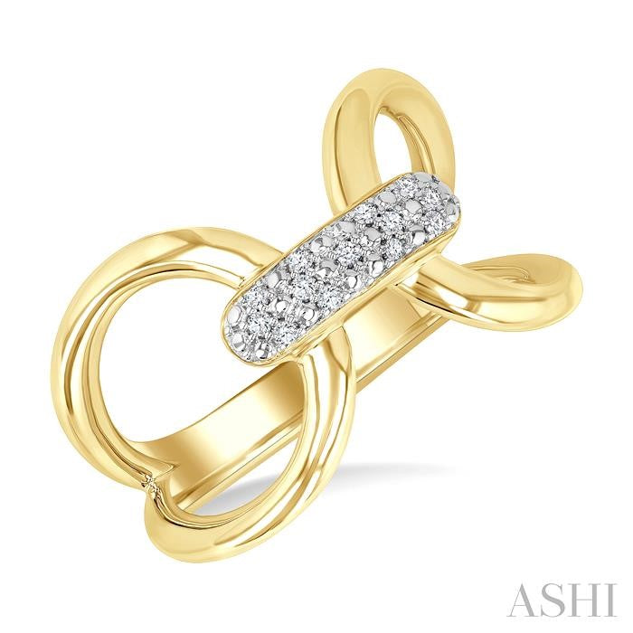 ASHI Gold Vermeil Bold Diamond Fashion Ring 85479PPSSSLRG-GV