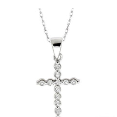 Parkplace Jewelers Cross Petite Diamond Pendant 95238PPTXPDW