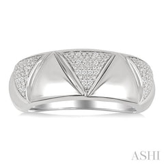ASHI Silver Bold Fashion Wide Band 85748PPSSSLRG