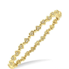 Parkplace Jewelers Stackable Heart Shape Diamond Bangle 793A6PPFHYG