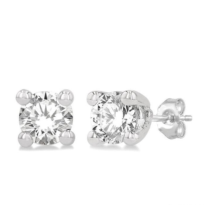 Parkplace Jewelers Round Shape Diamond Stud Earrings 66309PPFGERWG