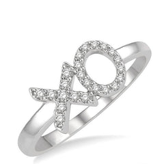 Parkplace Jewelers Stackable X & O Petite Diamond Fashion Ring 387E8PPTSWG