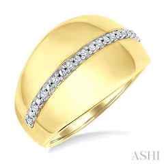 ASHI Gold Vermeil Bold Diamond Fashion Ring 85928PPSSSLRG-GV