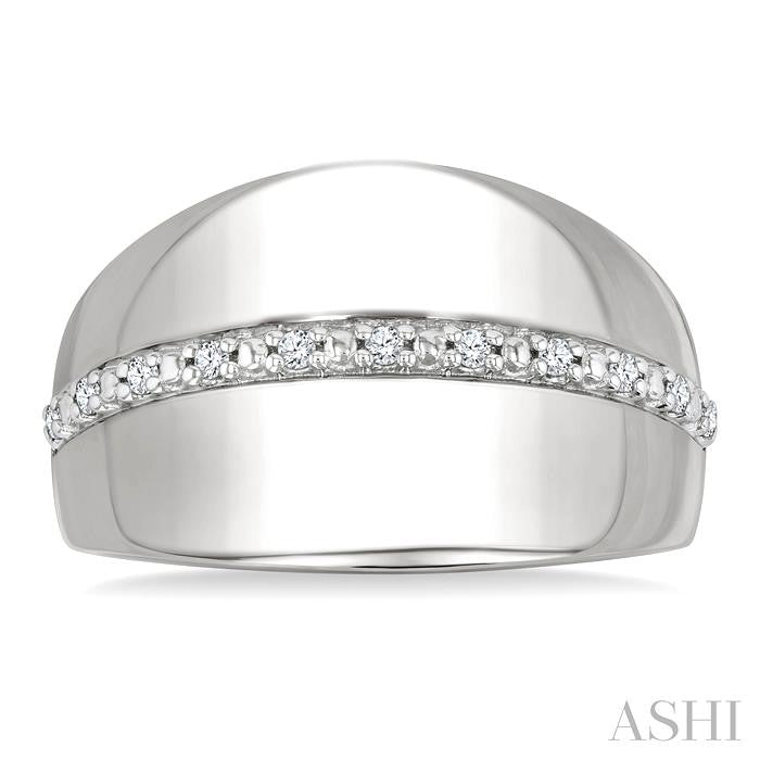 ASHI Silver Bold Diamond Fashion Ring 85928PPSSSLRG