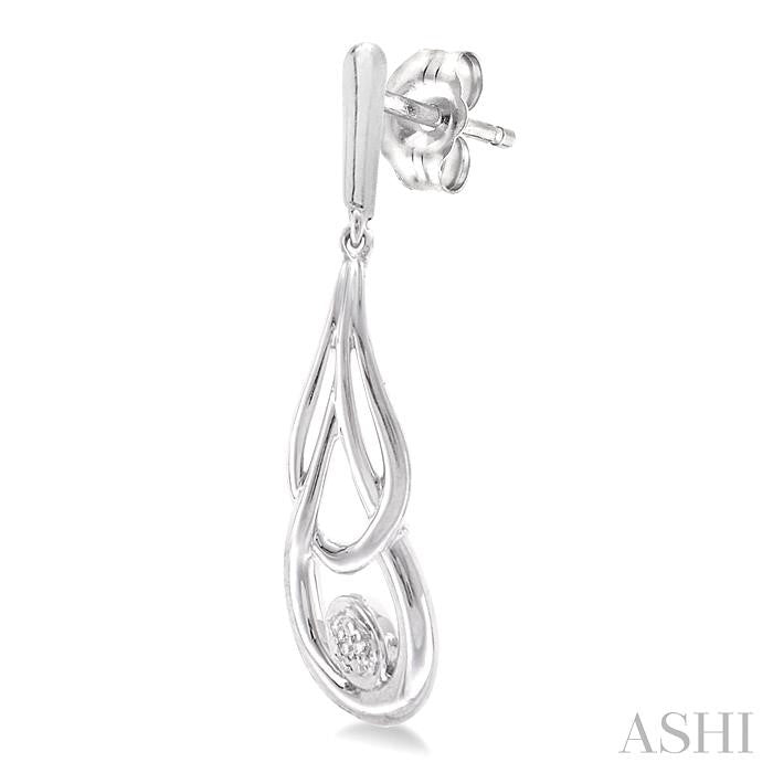 ASHI Silver Diamond Fashion Earrings 86069PPSSSLER