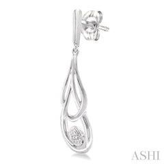 ASHI Silver Diamond Fashion Earrings 86069PPSSSLER