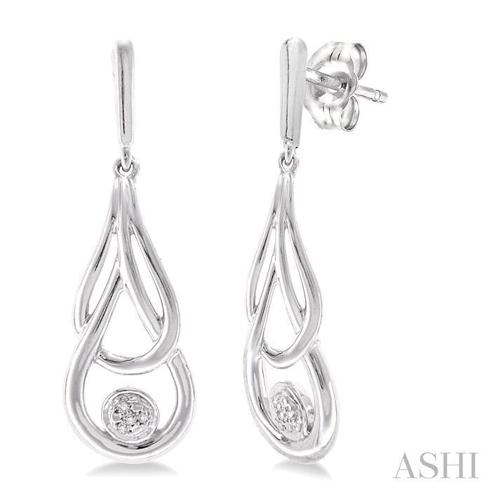 ASHI Silver Diamond Fashion Earrings 86069PPSSSLER