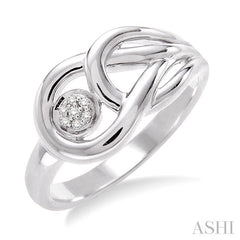 ASHI Silver Round Shape Diamond Ring 86069PPSSSLRG
