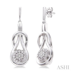 ASHI Silver Diamond Fashion Earrings 86139PPSSSLER