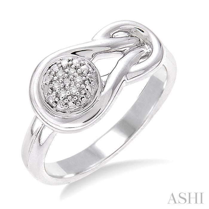 ASHI Silver Round Shape Diamond Ring 86139PPSSSLRG