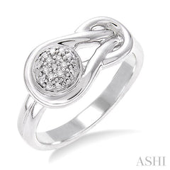 ASHI Silver Round Shape Diamond Ring 86139PPSSSLRG