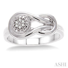 ASHI Silver Round Shape Diamond Ring 86139PPSSSLRG